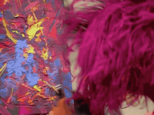 Woman with Pink Hair