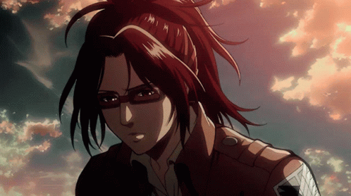 Woman With Ponytail And Glasses Close Up GIF