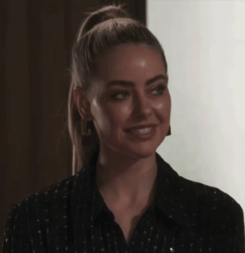 Woman with Ponytail Smiling