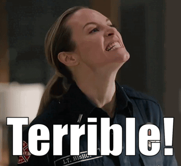 Woman With Ponytail Smiling Terrible GIF