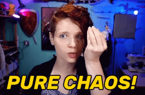 Woman With Pure Chaos GIF