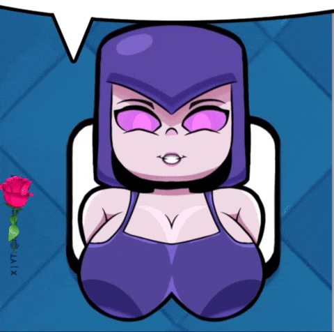Woman With Purple Eyes and Speech Bubble