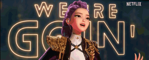 Woman with Purple Hair Netflix We're Going