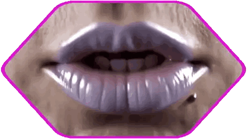 Woman With Purple Lips