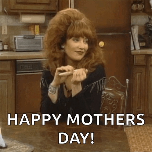 Woman With Red Hair Happy Mothers Day GIF