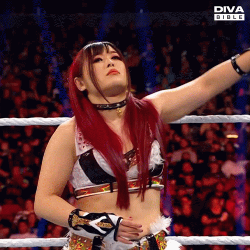 Woman With Red Hair in Diva Bible Wrestling Match