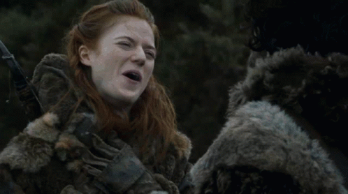 Woman With Red Hair Making Funny Face