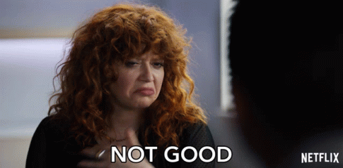 Woman With Red Hair Says Not Good