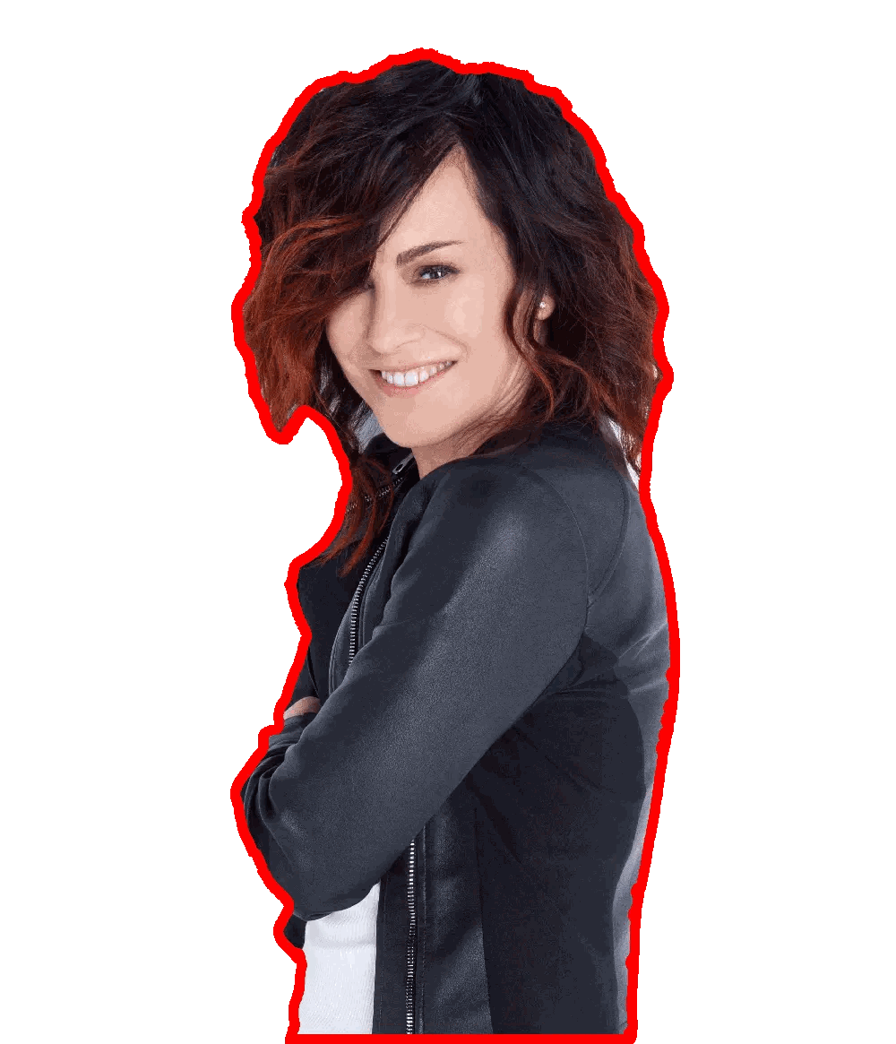 Woman with Red Hair Smiling