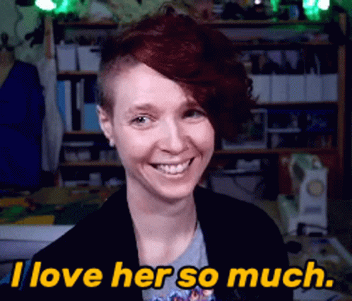 Woman With Red Hair Smiling I Love Her So Much