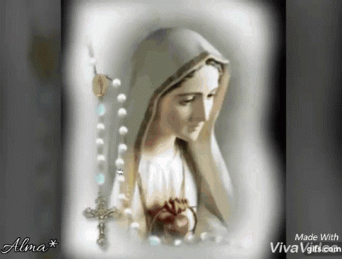 Woman with Rosary