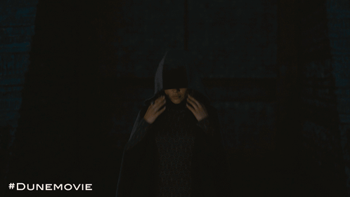 Woman With Scarf in Dark Room #DuneMovie