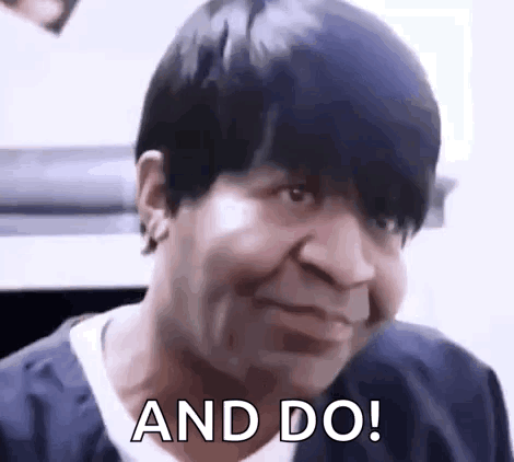 Woman With Short Black Hair Making Funny Face Saying and Do