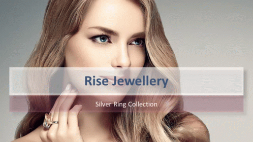 Woman With Silver Ring Saying Rise Jewellery GIF