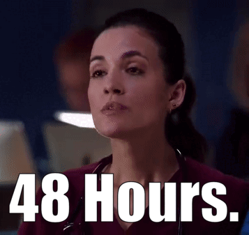 Woman With Stethoscope And 48 Hours GIF