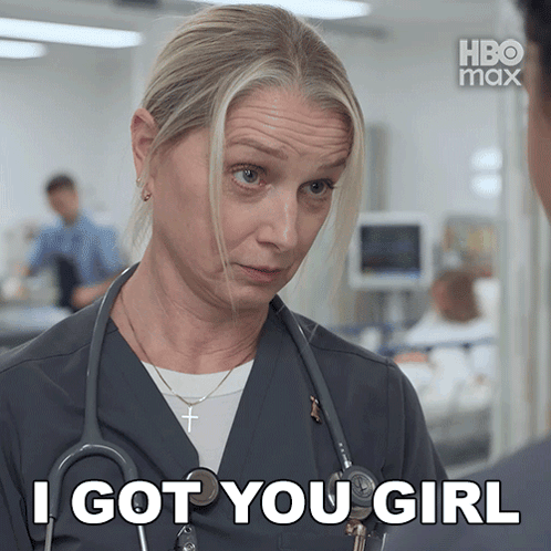 Woman With Stethoscope Says I Got You Girl