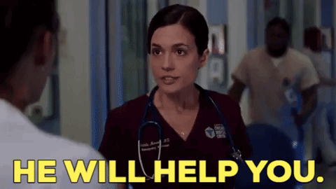 Woman With Stethoscope Talking To Patient GIF