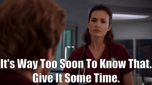 Woman With Stethoscope Tells Another It's Way Too Soon