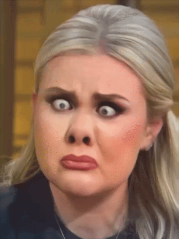 Woman With Surprised Face GIF