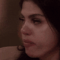 Woman With Tear Running Down Face