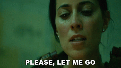 Woman With Tear Says Please Let Me Go GIF