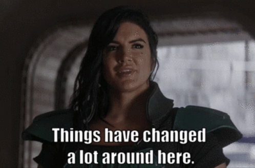 Woman with Things Have Changed Text