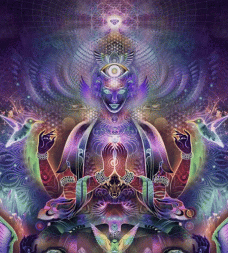 Woman With Third Eye GIF