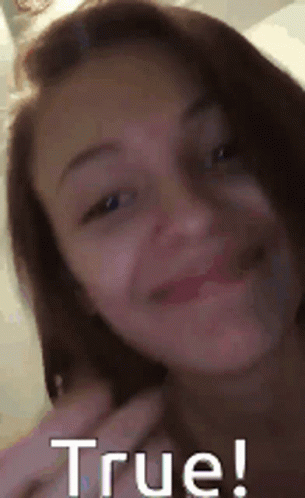 Woman With True Above GIF