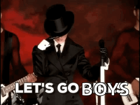 Woman With Veil Saying Lets Go Boys GIF