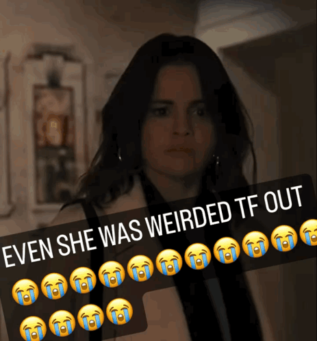 Woman With Weirded Out Caption