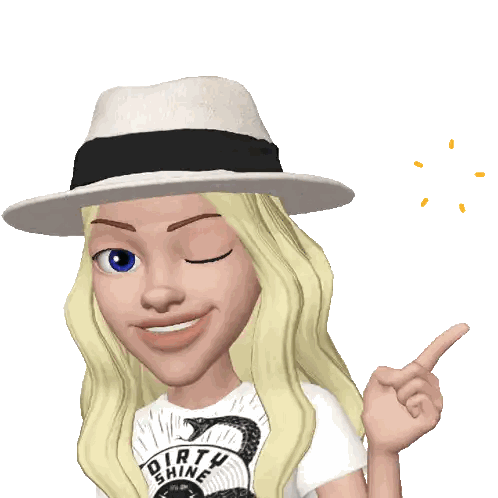 Woman with White Hat and Dirty Shine Shirt