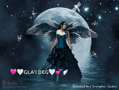 Woman With Wings Gla ' Deg