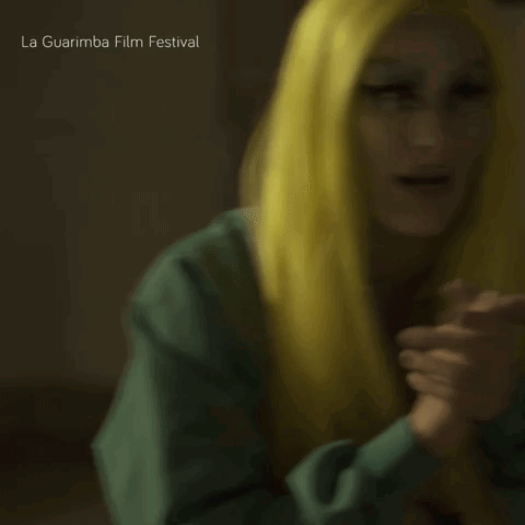 Woman with Yellow Hair and Green Shirt at La Guarimba Film Festival