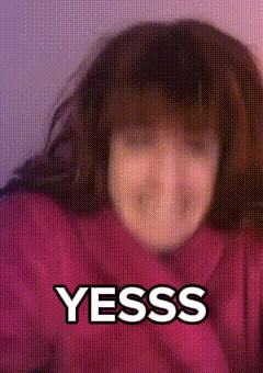 Woman with Yesss Words