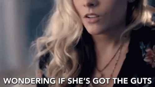 Woman Wondering If She's Got The Guts