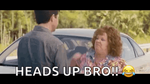 Woman Yelling At Man Next To Car GIF