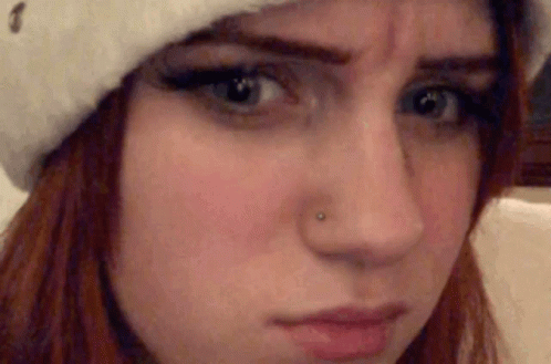 Woman Zoomed In Disgust GIF