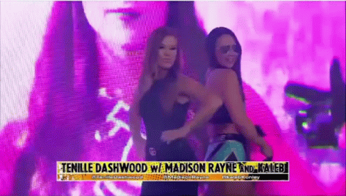 Women Dancing In Purple Background GIF