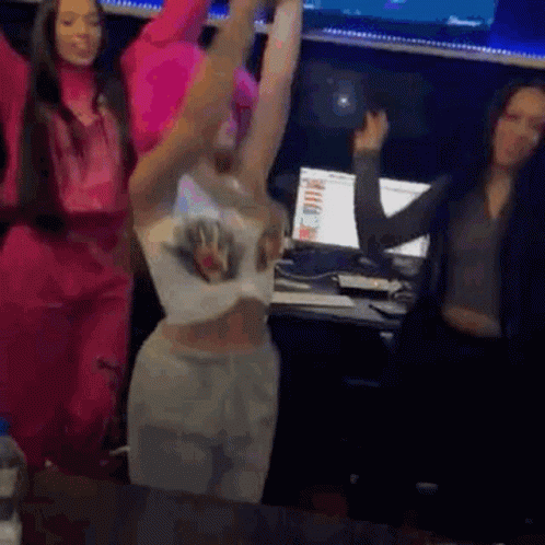 Women Dancing In Studio GIF