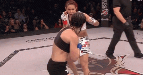 Women Fighting in Boxing Ring