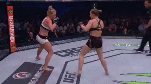 Women Fighting in Boxing Ring