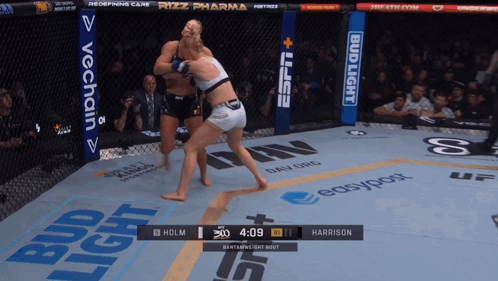 Women Fighting in Boxing Ring