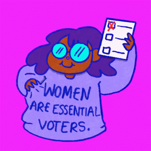 Women Are Essential Voters GIF