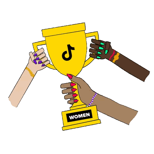 Women Holding Trophy