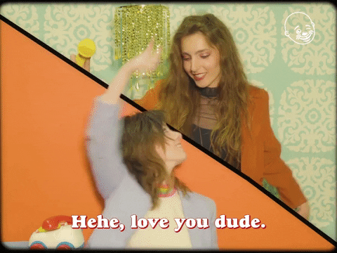 Women Hugging Goodnight Love You Man GIF