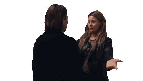 Women Hugging in Black Jackets