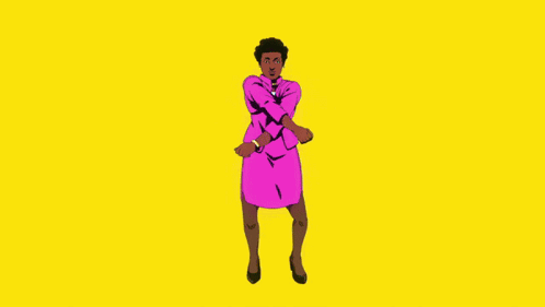 Women In Different Colors Standing GIF