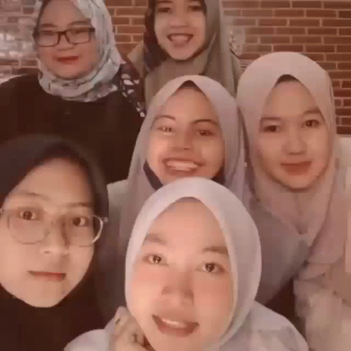 Women in Hijabs Posing