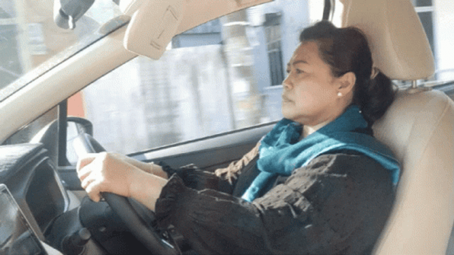 Women Manager Car Driving  GIF