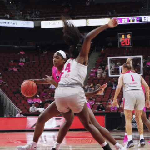 Women's Basketball Player Balogun Jumping Floater GIF